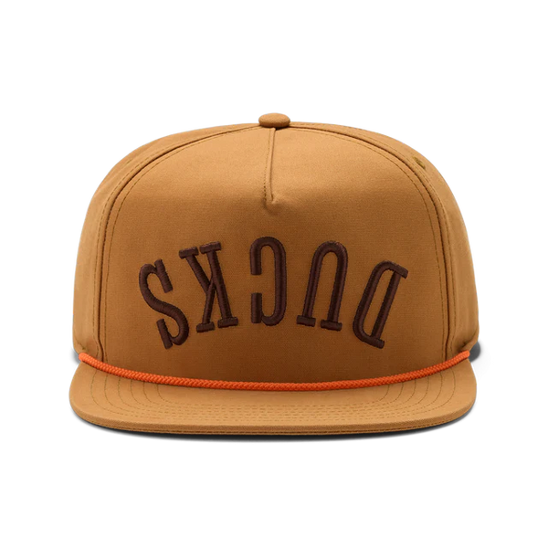 Yeti Ducks Flat Brim Roper Hat - Brown