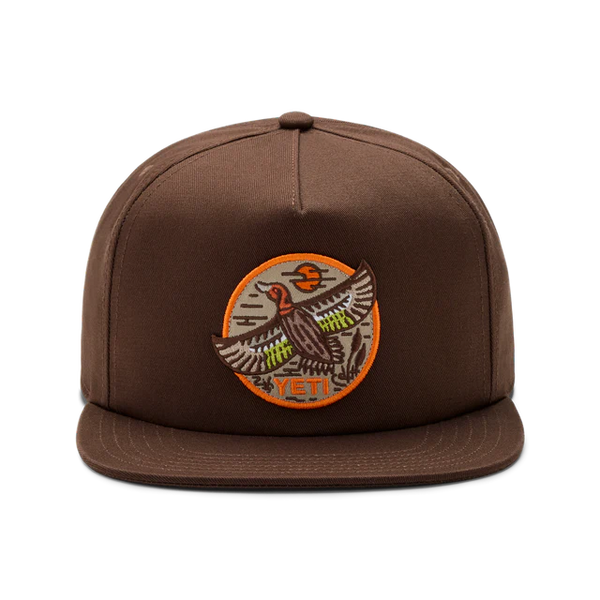 Yeti Built for the Wild Duck Flat Brim Hat - Dark Brown