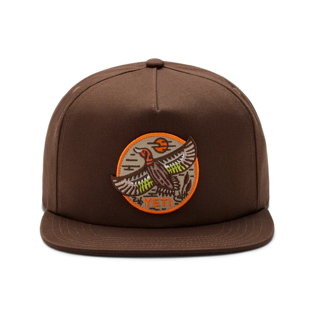 Yeti Built for the Wild Duck Flat Brim Hat - Dark Brown