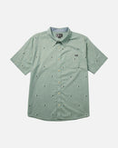 Salty Crew Pennant Woven Short Sleeve Shirt - Mackerel