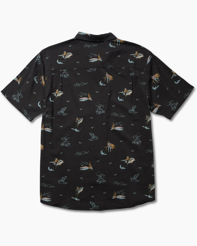 Salty Crew Round Up Short Sleeve Shirt - Black