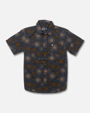 Salty Crew Session Boys Short Sleeve Button Up Shirt - Midnight Navy