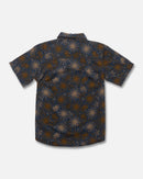 Salty Crew Session Boys Short Sleeve Button Up Shirt - Midnight Navy