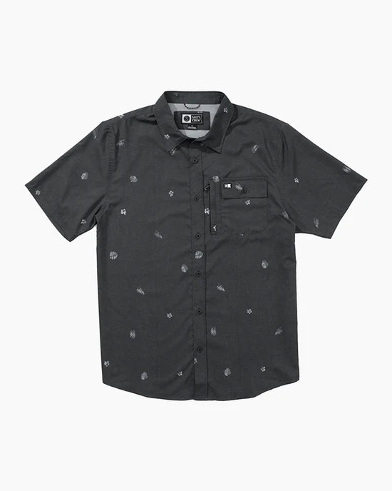 Salty Crew Flagship UV Button Up Shirt - Black