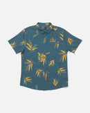 Salty Crew Breezer Perforated Short Sleeve Button Up Shirt - Hydro