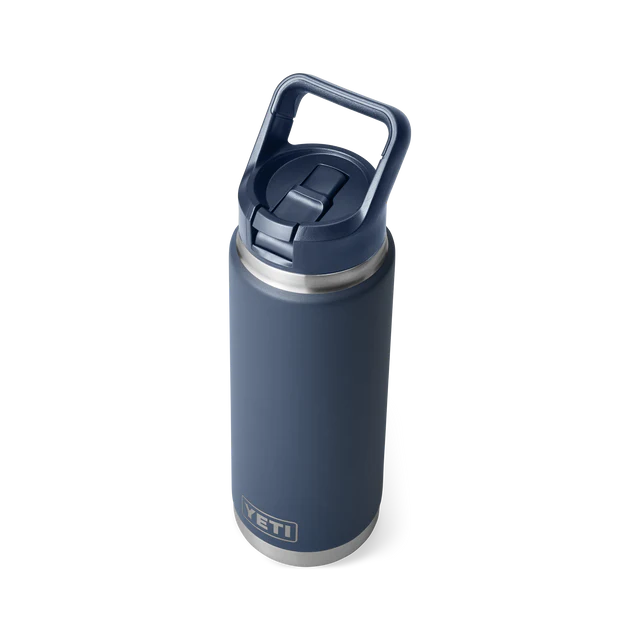 Yeti Rambler 26oz (760ml) Straw Bottle with Colour Matched Straw Cap - Variety of Colours Available