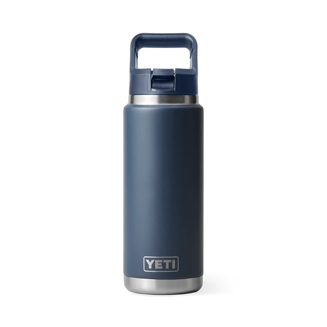 Yeti Rambler 26oz (760ml) Straw Bottle with Colour Matched Straw Cap - Variety of Colours Available