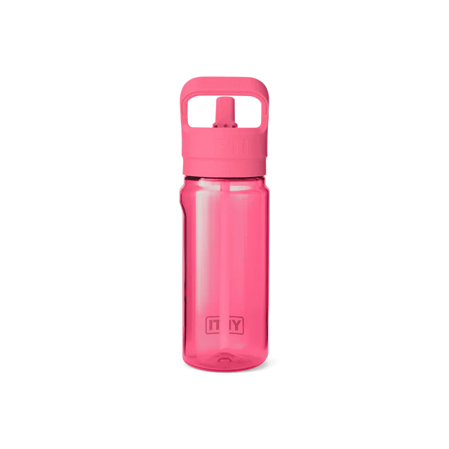 Yonder 600ml Water Bottle with Colour Matched Straw Cap - Variety of Colours Available