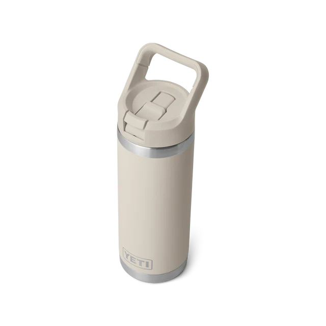 Yeti Rambler 18oz (532ml) Straw Bottle - with Colour Matched Lid - Cape Taupe