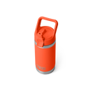 Yeti Rambler Junior 12oz (354ml) Insulated Kids Water Bottle with Colour-Matched Straw Cap - Papaya