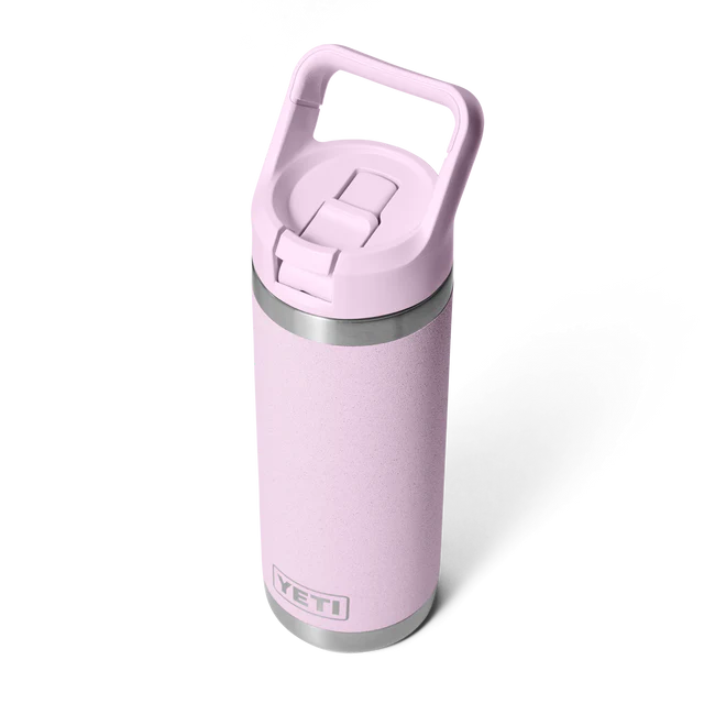 Yeti Rambler 18oz (532ml) Straw Bottle with Colour-Matched Straw Lid - Cherry Blossom