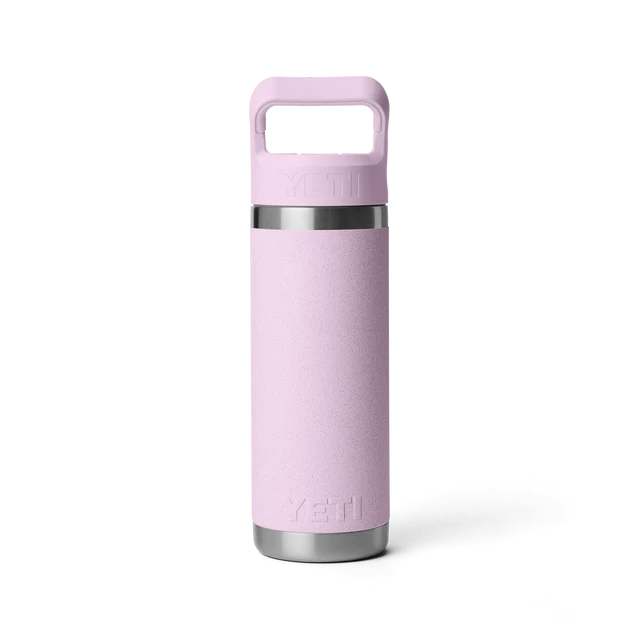 Yeti Rambler 18oz (532ml) Straw Bottle with Colour-Matched Straw Lid - Cherry Blossom