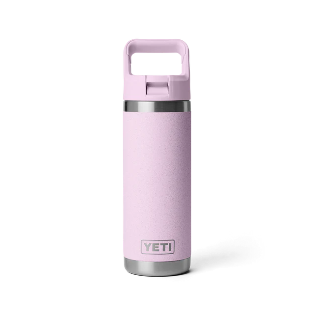 Yeti Rambler 18oz (532ml) Straw Bottle with Colour-Matched Straw Lid - Cherry Blossom