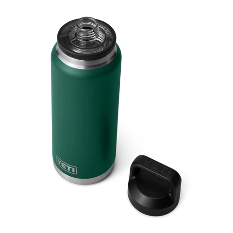 Yeti Rambler 36oz (1065ml) Bottle with Chug Cap - Black Forest Green