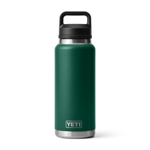 Yeti Rambler 36oz (1065ml) Bottle with Chug Cap - Black Forest Green