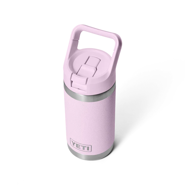 Yeti Rambler Junior 12oz (354ml) Insulated Kids Water Bottle with Colour-Matched Straw Lid - Cherry Blossom