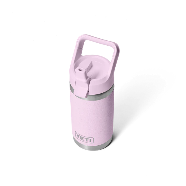 Yeti Rambler Junior 12oz (354ml) Insulated Kids Water Bottle with Colour-Matched Straw Lid - Cherry Blossom