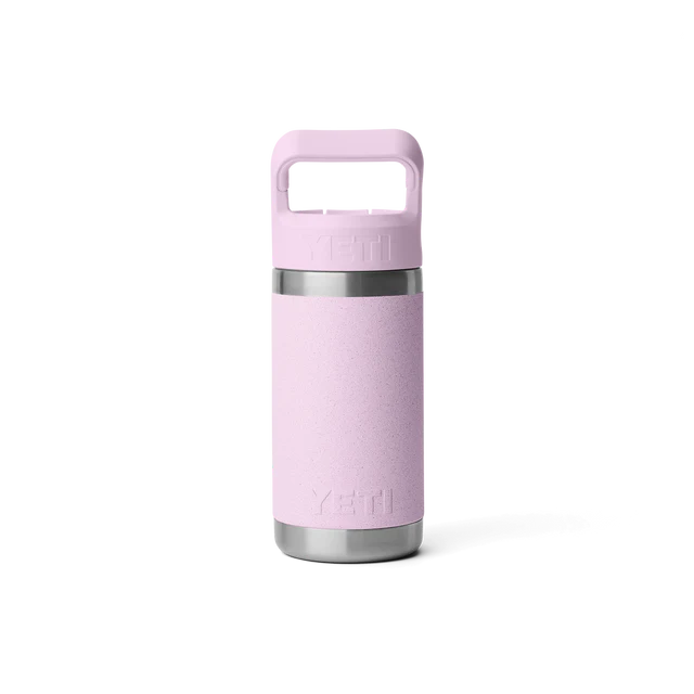 Yeti Rambler Junior 12oz (354ml) Insulated Kids Water Bottle with Colour-Matched Straw Lid - Cherry Blossom