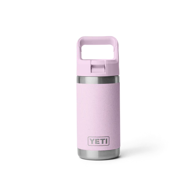 Yeti Rambler Junior 12oz (354ml) Insulated Kids Water Bottle with Colour-Matched Straw Lid - Cherry Blossom