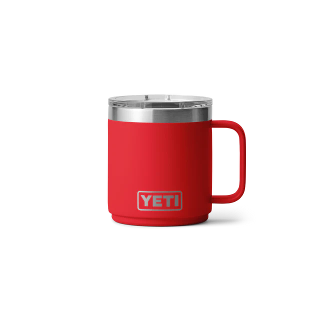 Yeti Rambler 10oz (295ml) Stackable Mug with Duraslip Ceramic Lining - Rescue Red
