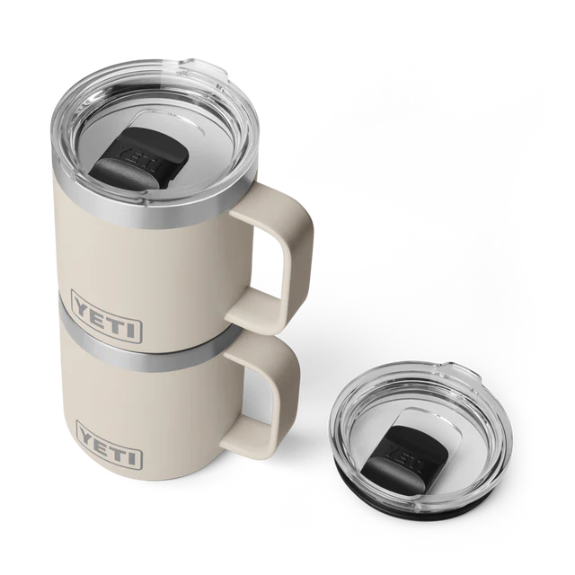 Yeti Rambler 10oz (296ml) Stackable Mug with Durasip Ceramic Lining - Cape Taupe