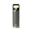 Yeti Rambler 18oz (532ml) Bottle with Straw Cap Lid - Camp Green/Firefly Yellow