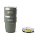 Yeti Rambler 16oz (473ml) Stackable Cup with Magslider Lid - Camp Green/Firefly Yellow