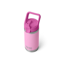 Yeti Rambler 12oz (354ml) Straw Bottle with Colour Straw Cap - Alpenglow (Power Pink/Wildflower)