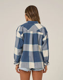 Salty Crew Nomad Woven Flannel Shirt - Vintage Indigo