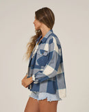 Salty Crew Nomad Woven Flannel Shirt - Vintage Indigo