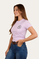 Ringers Western Women's Signature Bull Classic Fit T-Shirt - Lilac/Charcoal