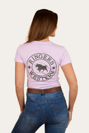 Ringers Western Women's Signature Bull Classic Fit T-Shirt - Lilac/Charcoal