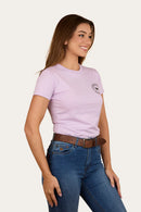 Ringers Western Women's Signature Bull Classic Fit T-Shirt - Lilac/Charcoal