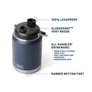 Yeti Rambler 1/2-Gallon (1.9L) Jug - Black Forest Green