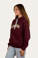 Ringers Western Womens Varsity Hoodie - Cabernet