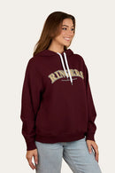 Ringers Western Womens Varsity Hoodie - Cabernet