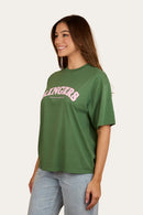 Ringers Western Womens Varsity Oversized T-Shirt - Washed Ivy