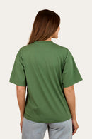 Ringers Western Womens Varsity Oversized T-Shirt - Washed Ivy