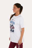 Ringers Western Womens Division Oversized Sport T-Shirt - White