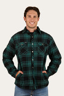 Ringers Western Sawyer Men's Sherpa Flannelette Jacket - Pine/Charcoal