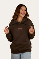 Ringers Western Women's Hey Cowboy Oversized Pullover Hoodie - Charcoal