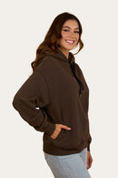 Ringers Western Women's Hey Cowboy Oversized Pullover Hoodie - Charcoal