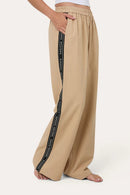 Ringers Western Womens Alexis Elastic Waist Wide Leg Pant - Beige