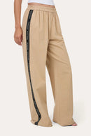 Ringers Western Womens Alexis Elastic Waist Wide Leg Pant - Beige