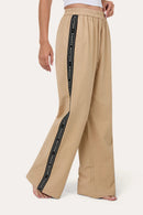 Ringers Western Womens Alexis Elastic Waist Wide Leg Pant - Beige