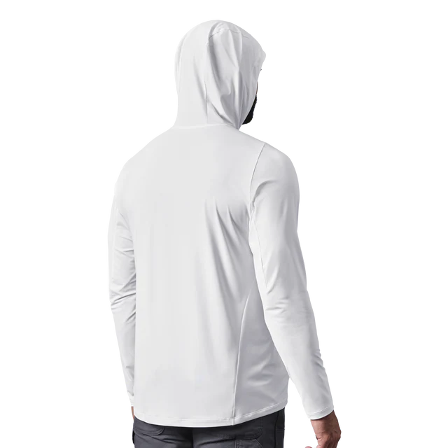Yeti Men's Hooded Ultra Lightweight Sunshirt - White