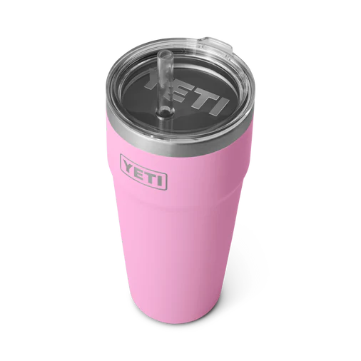 Yeti Rambler 26oz (769ml) Straw Stackable Cup - Power Pink