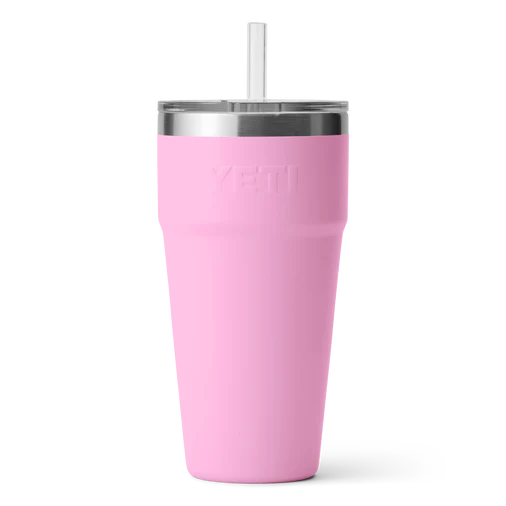 Yeti Rambler 26oz (769ml) Straw Stackable Cup - Power Pink