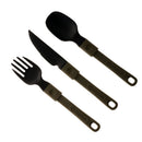 Mun's & Co. BPA Free Foldable Polyamide Cutlery Set (3 Piece) - Olive Green