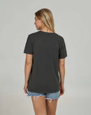 Salty Crew Vacation Boyfriend Short Sleeve Tee - Charcoal